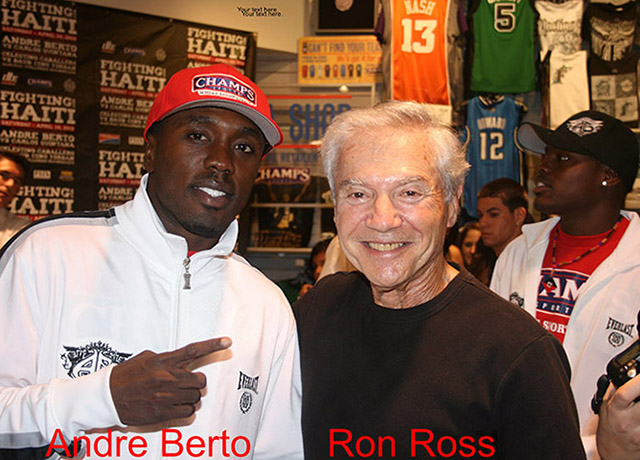 Andre Berto and Ron Ross at Quintana Weigh-in, 2010