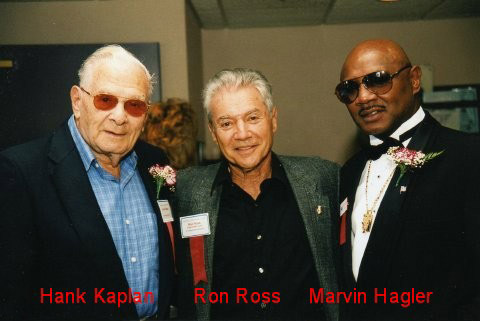 Hank Kaplan, Ron Ross, and Marvin Hagler