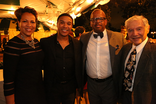 Ms. Blanchard, Aubrey Allicock (Young Emile Griffith), Terrance Blanchard, and Ron Ross in St. Louis