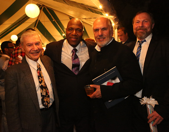 Ron Ross with Arthur Woodley, Michael Cristofer and life partner