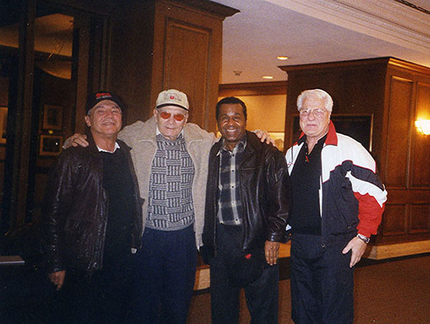 Ron Ross, Hank Kaplan, Emmanuel Steward, and Hoomanian