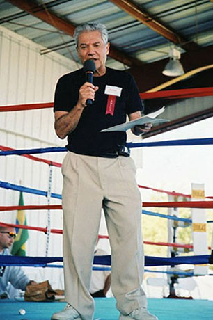 Ron Ross at the International Boxing Hall of Fame, Canastota, New York