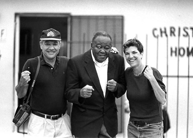 Ron Ross with The Kid and his daughter, Lisa Ross