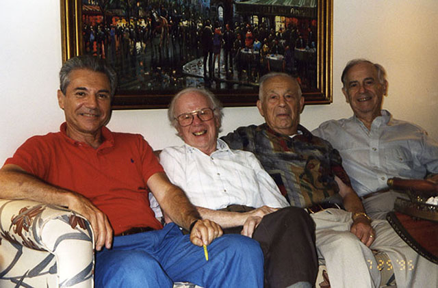 Ron Ross, Irving Rudd ( Hall-of-Fame publicist for Madison Square Garden,  Brooklyn Dodgers, Yonkers Raceway, Nathan's Famous and others), Bernie Friedkin, and Vic Zimet